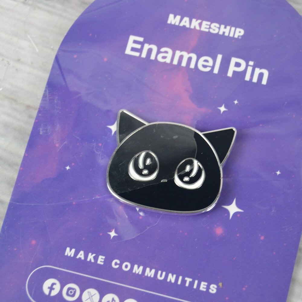 MAKESHIP Gracie Enamel Pin By Purr.In.Ink SOLD OUT NEW READ - Picture 3 of 6